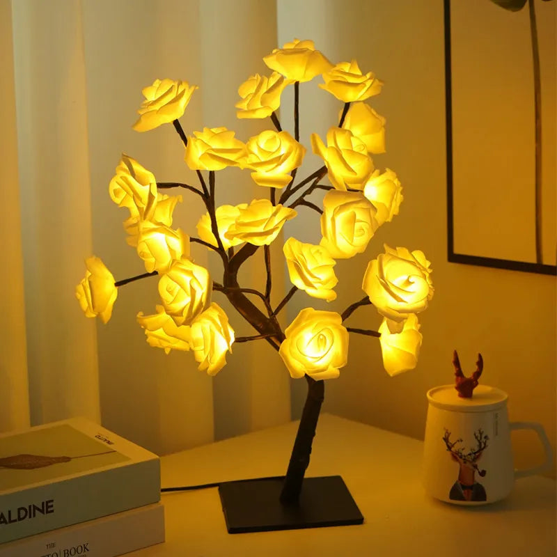 LumiLight LED Rose Tree Lamp