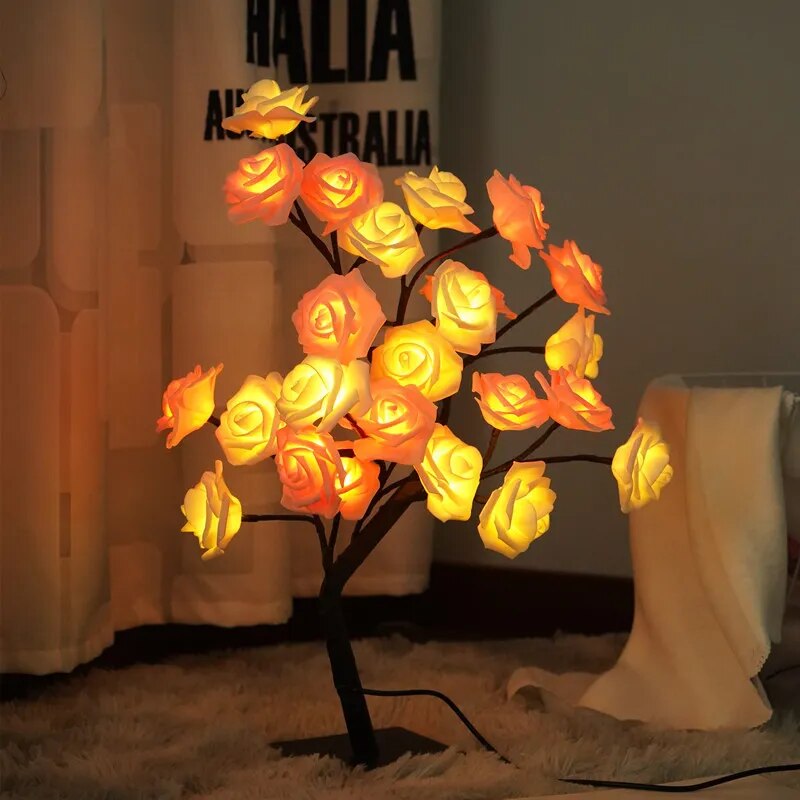 LumiLight LED Rose Tree Lamp