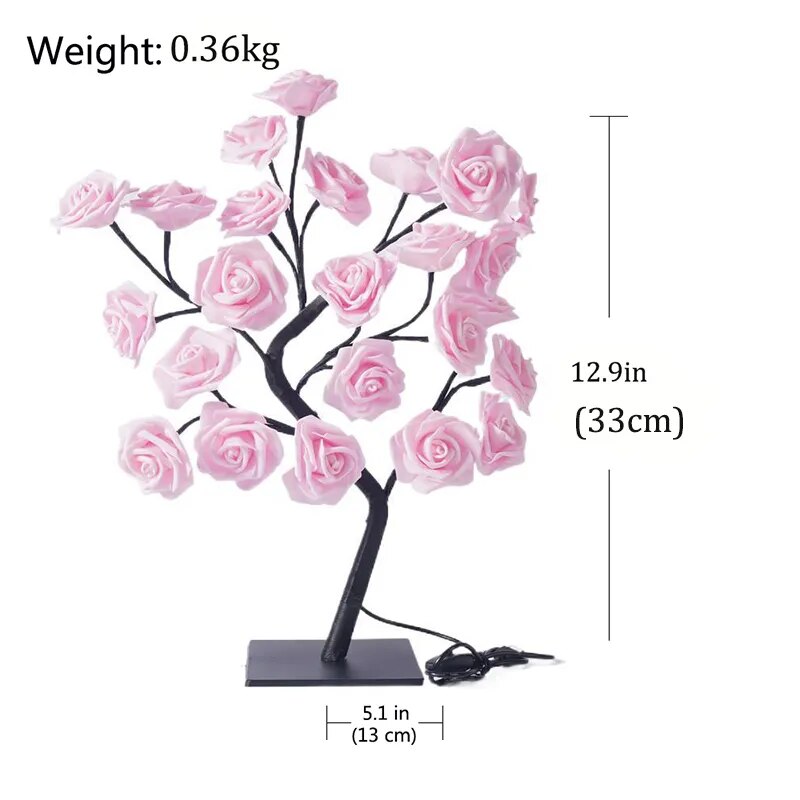 LumiLight LED Rose Tree Lamp